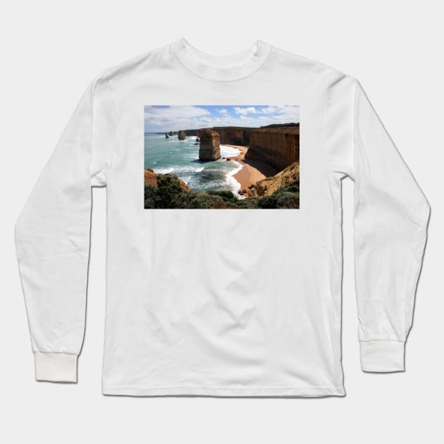 12 Apostles - Don`t go near the edge Long Sleeve T-Shirt by JohnDalkin